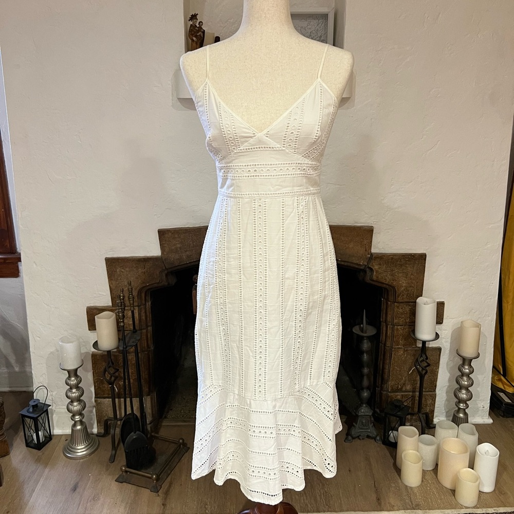 Banana Republic Eyelet Slip Dress Sz 0